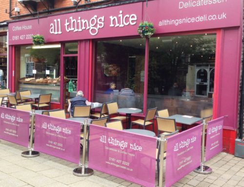 Cafe barriers supplied to ” All things nice. ” – Marple